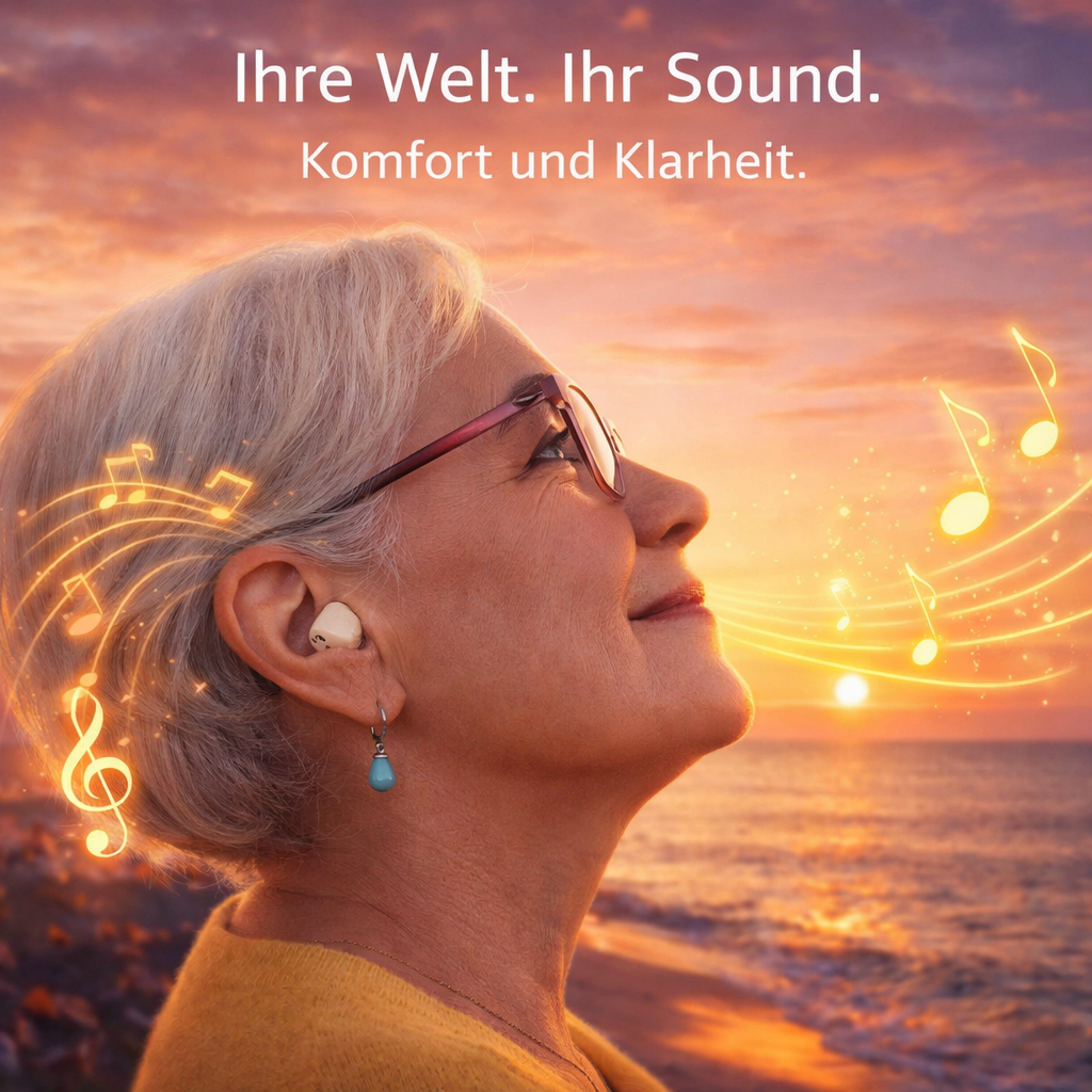 Hermhoffer™ CIC Pro Hörhilfe Hörgerät Hörverstärker unsichtbar wiederaufladbar