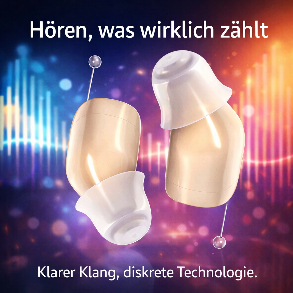 Hermhoffer™ CIC Pro Hörhilfe Hörgerät Hörverstärker unsichtbar wiederaufladbar
