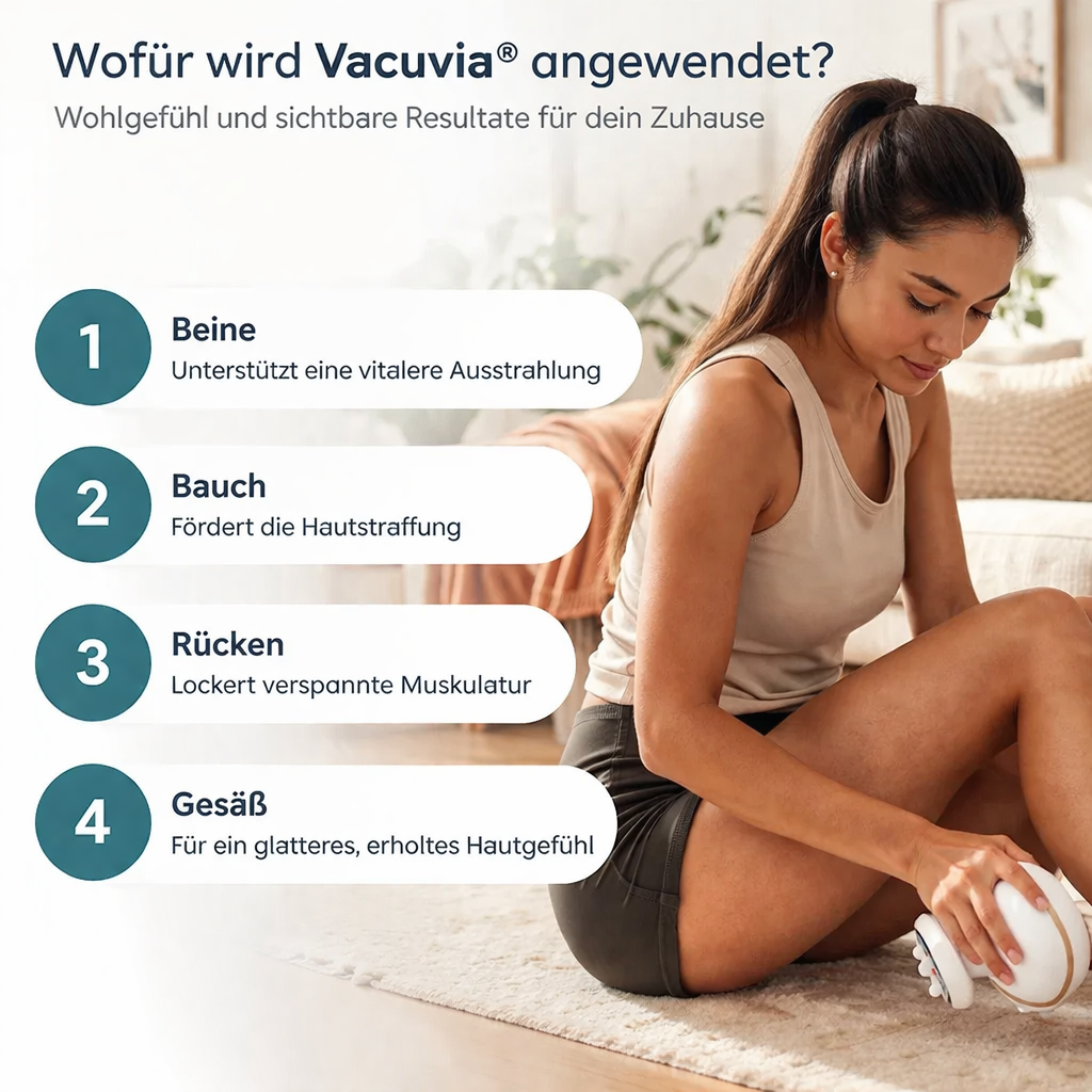 Vacuvia™ SculptGlow 4in1 Anti Cellulite Massagegerät Vakuum Schröpfgerät Wärme