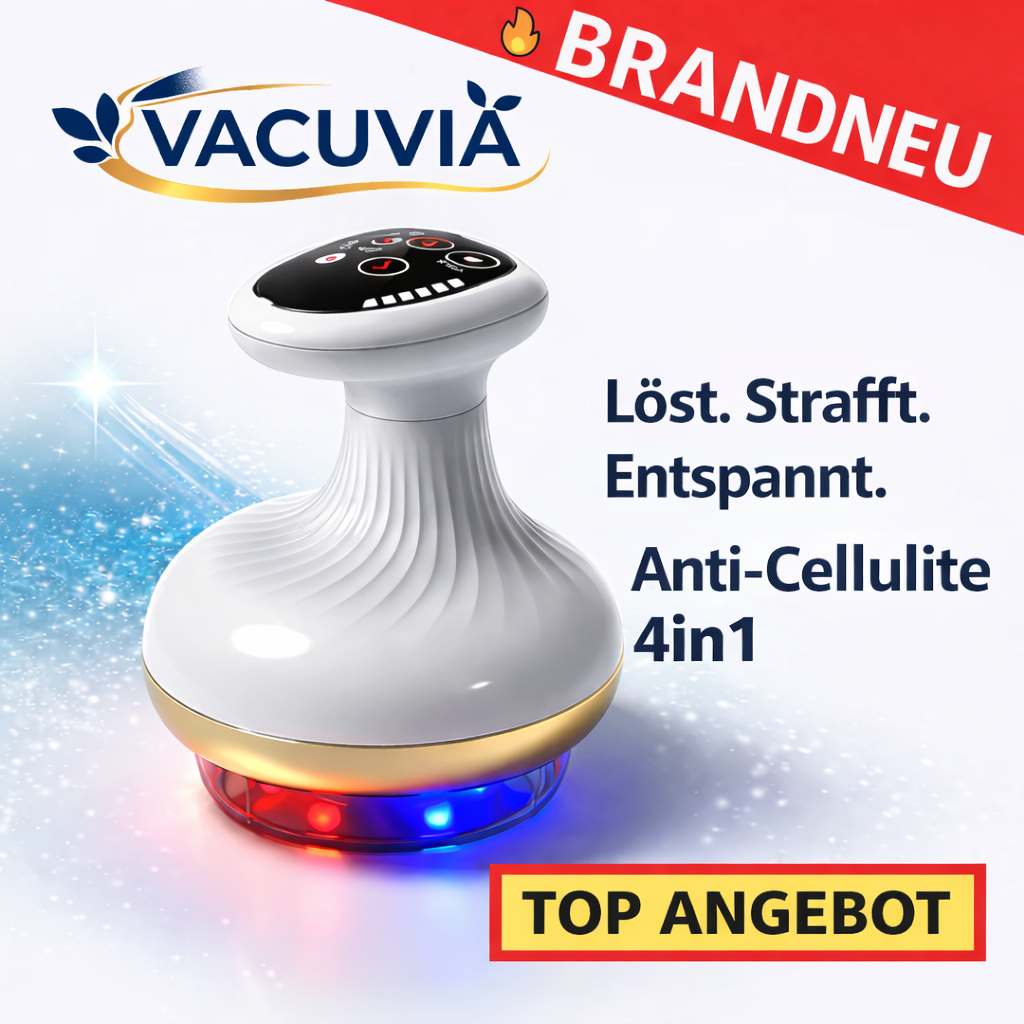 Vacuvia™ SculptGlow 4in1 Anti Cellulite Massagegerät Vakuum Schröpfgerät Wärme