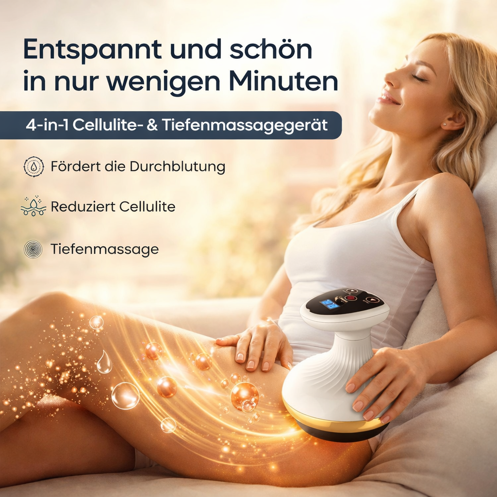 Vacuvia™ SculptGlow 4in1 Anti Cellulite Massagegerät Vakuum Schröpfgerät Wärme