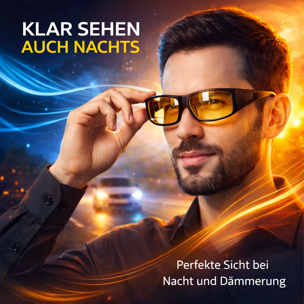 Hoffmarkt GloVision™ Nachtsichtbrille Nachtbrille Überbrille polarisiert Unisex