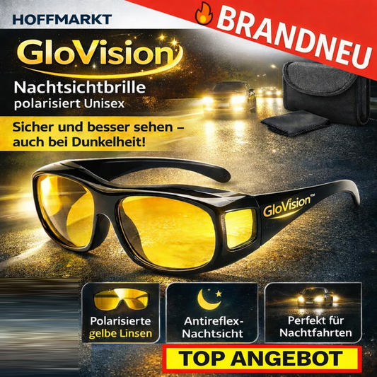 Hoffmarkt GloVision™ Nachtsichtbrille Nachtbrille Überbrille polarisiert Unisex
