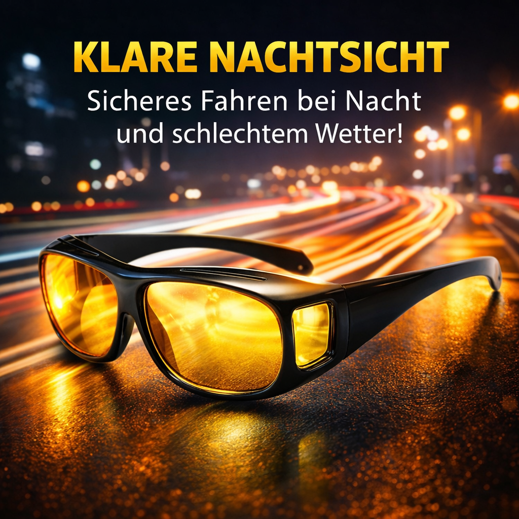 Hoffmarkt GloVision™ Nachtsichtbrille Nachtbrille Überbrille polarisiert Unisex