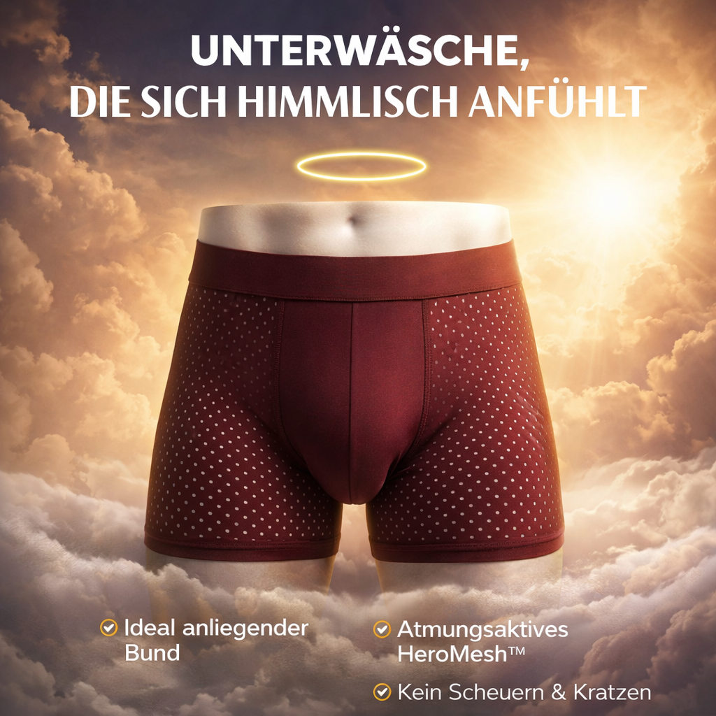 BOXHERO™ Deutschland Boxer aus Bambusfasern - Boxershorts Herren Unterhosen -4er