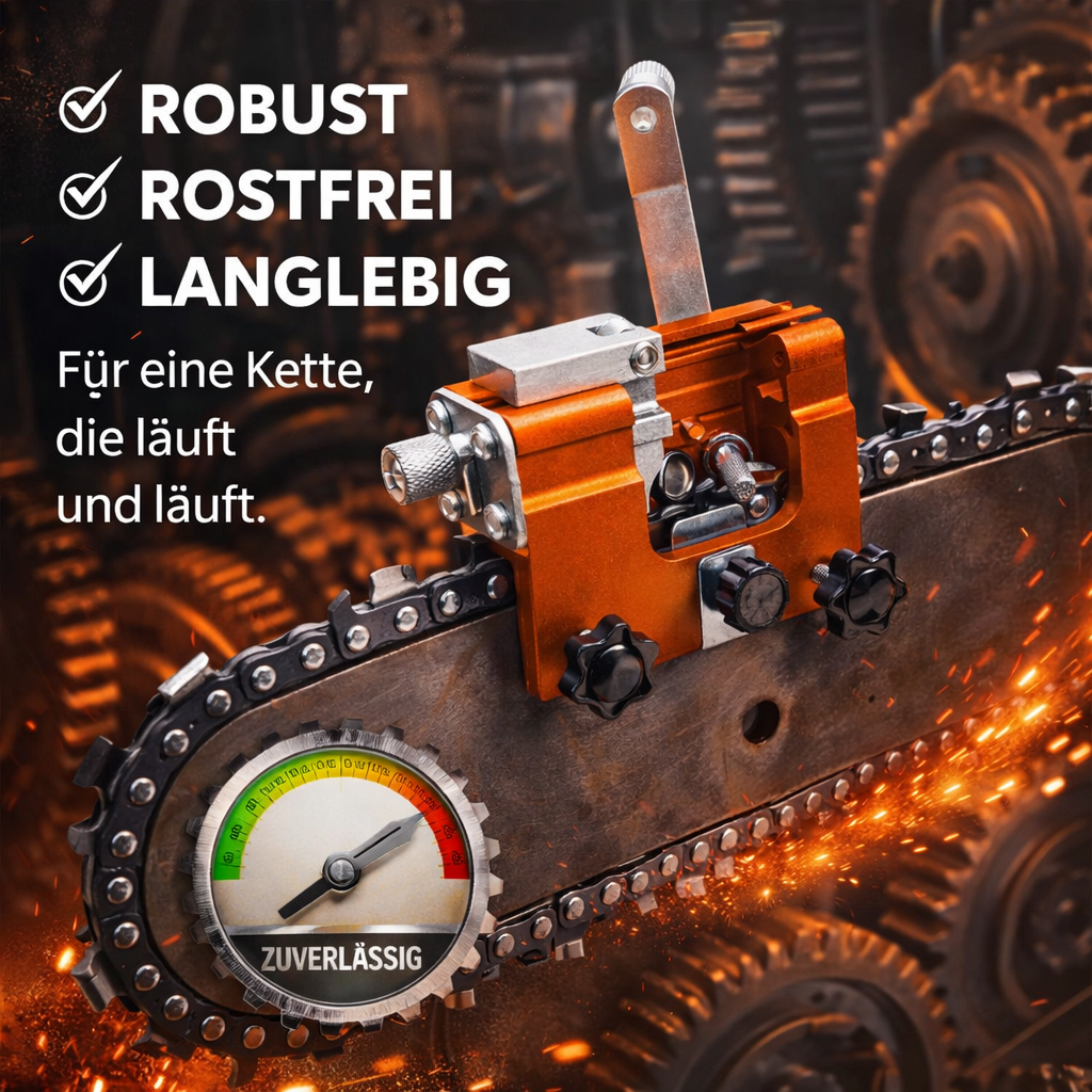 ProfiSaw™ Kettensäge Schärfgerät Kettenschärfer mit Winkelführung das Original!