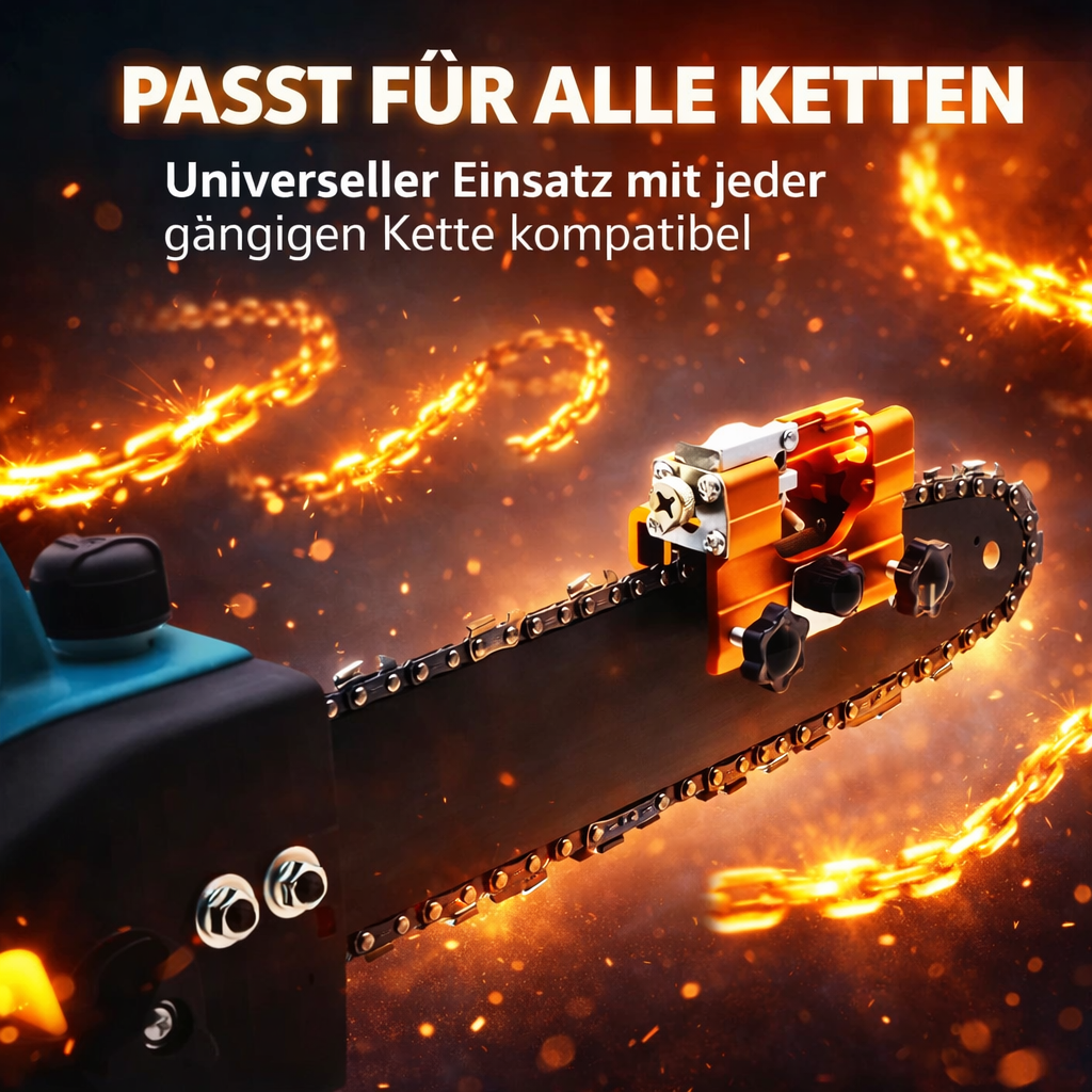 ProfiSaw™ Kettensäge Schärfgerät Kettenschärfer mit Winkelführung das Original!