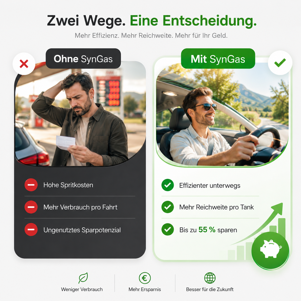 SynGas™ OBD2 Spritsparer Auto Kraftstoffspargerät ChipTuning für Benzin & Diesel