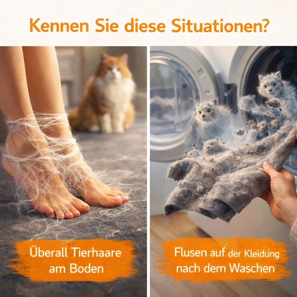 Fellmagnet™ - Der Bestseller Handschuh Tierhaarentferner Original 1+1 Gratis