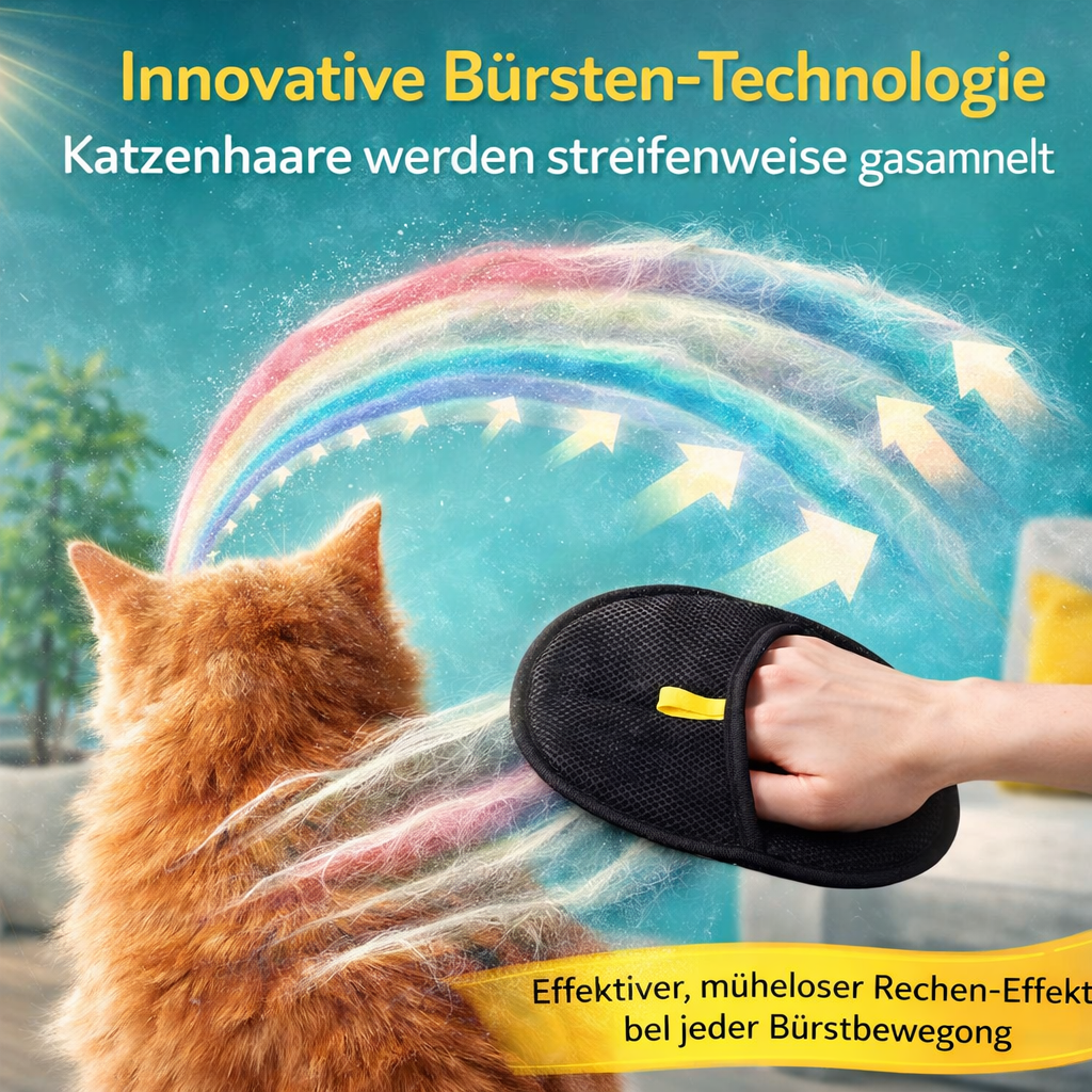 Fellmagnet™ - Der Bestseller Handschuh Tierhaarentferner Original 1+1 Gratis
