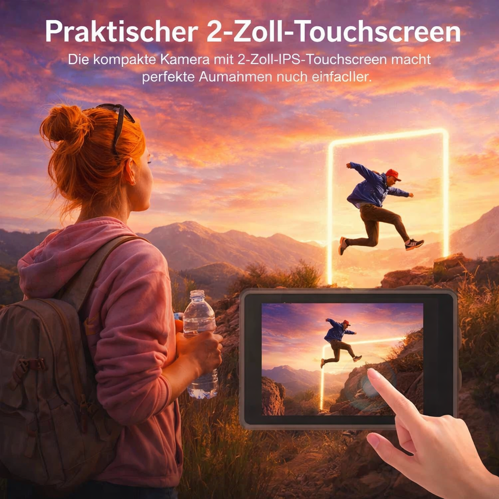 Swevix™ Action Kamera 5K Ultra HD 50MP WiFi 30m Wasserdicht 170° Servix SportCam