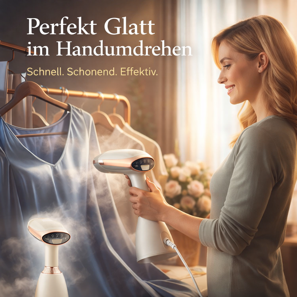 Swevix™ Dampfglätter Steamer Bügeleisen Servix Dampfbürste 1500W & 3 Stufen