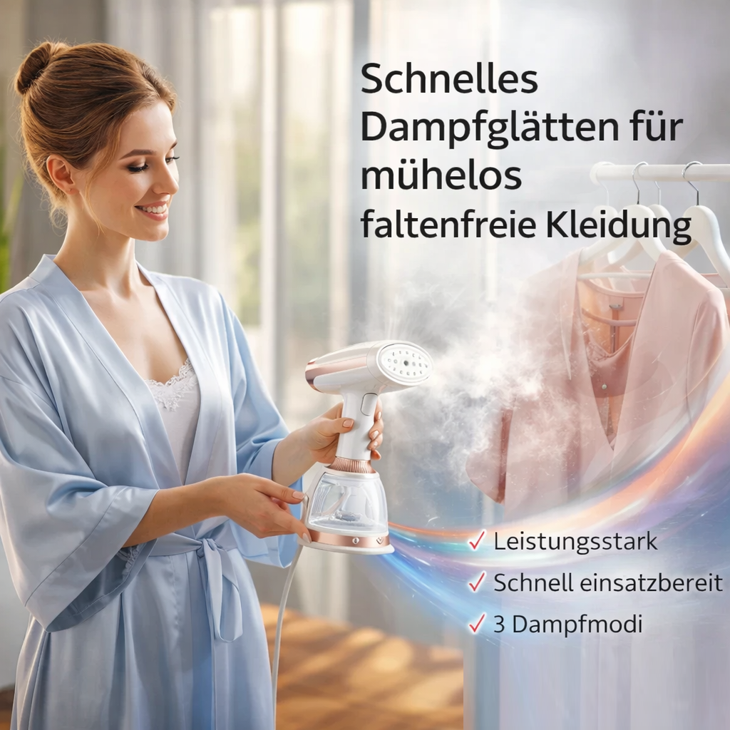 Swevix™ Dampfglätter Steamer Bügeleisen Servix Dampfbürste 1500W & 3 Stufen
