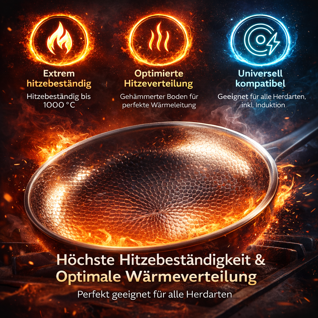 Kovali™ Titan Premium Pfanne Bratpfanne antihaft & kratzfest Original mit Deckel