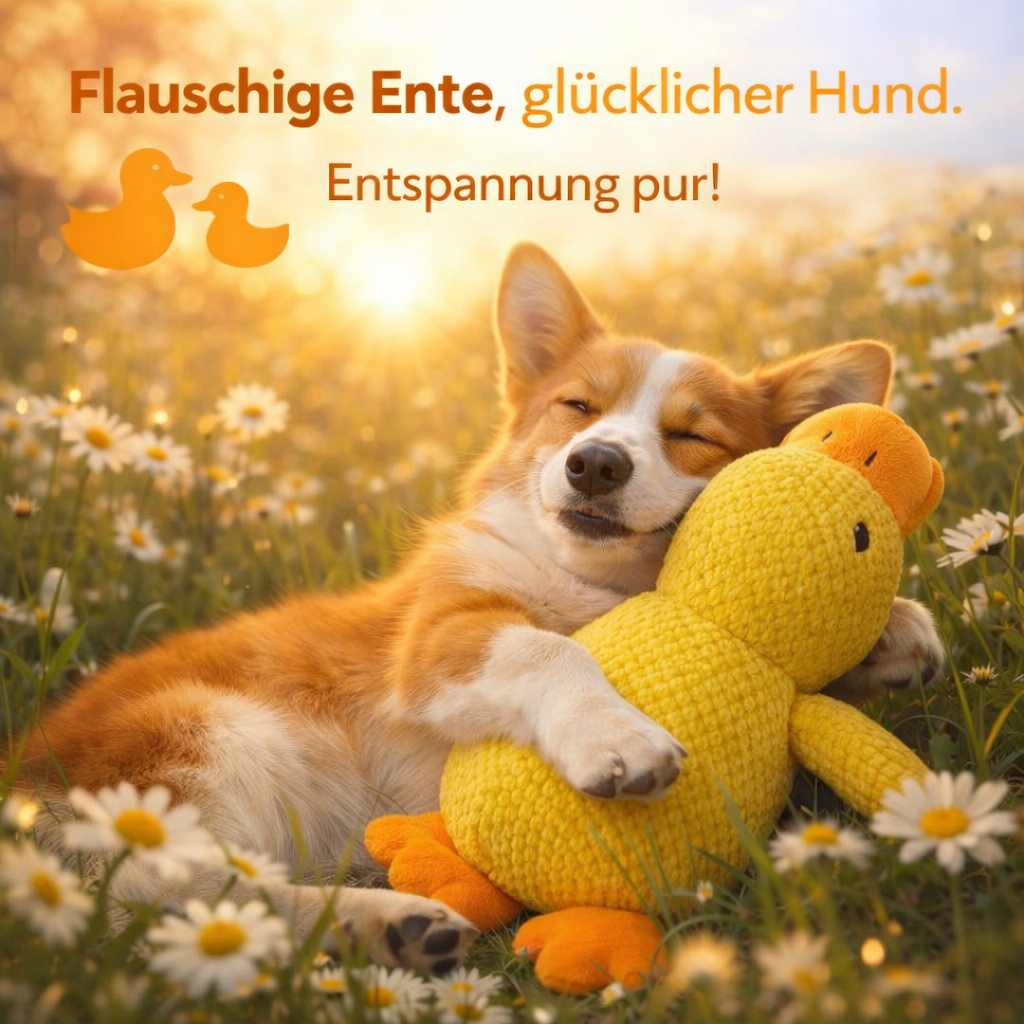 Anti Stress Ente™ Hunde Spielzeug Quietscheente Welpen Training - Der Bestseller