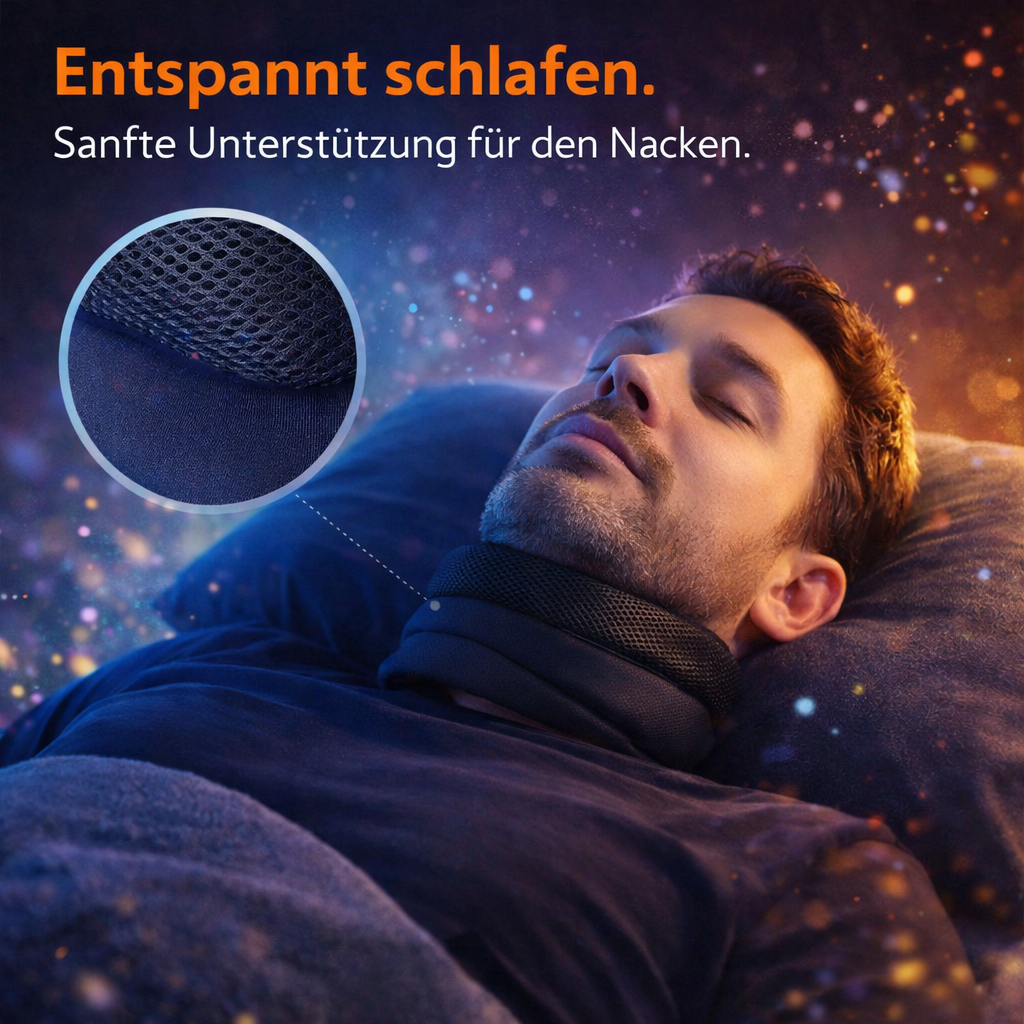 Vitavix NeckSupport™ Anti-Schnarch Nackenstütze Halskrause Schlafhilfe Komfort