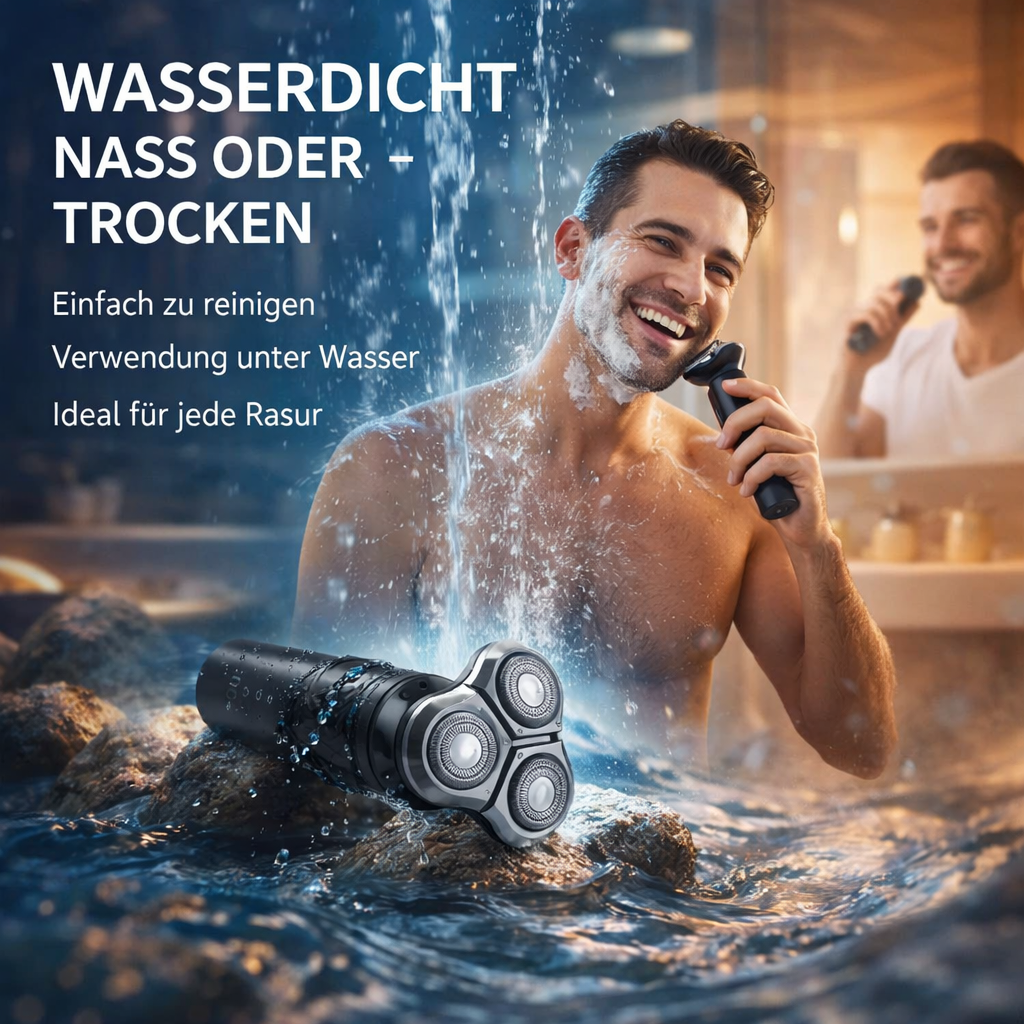 EQ 8 Ultra™ Elektrorasierer Nass & Trocken 90 Min Akku LED Präzisionstrimmer
