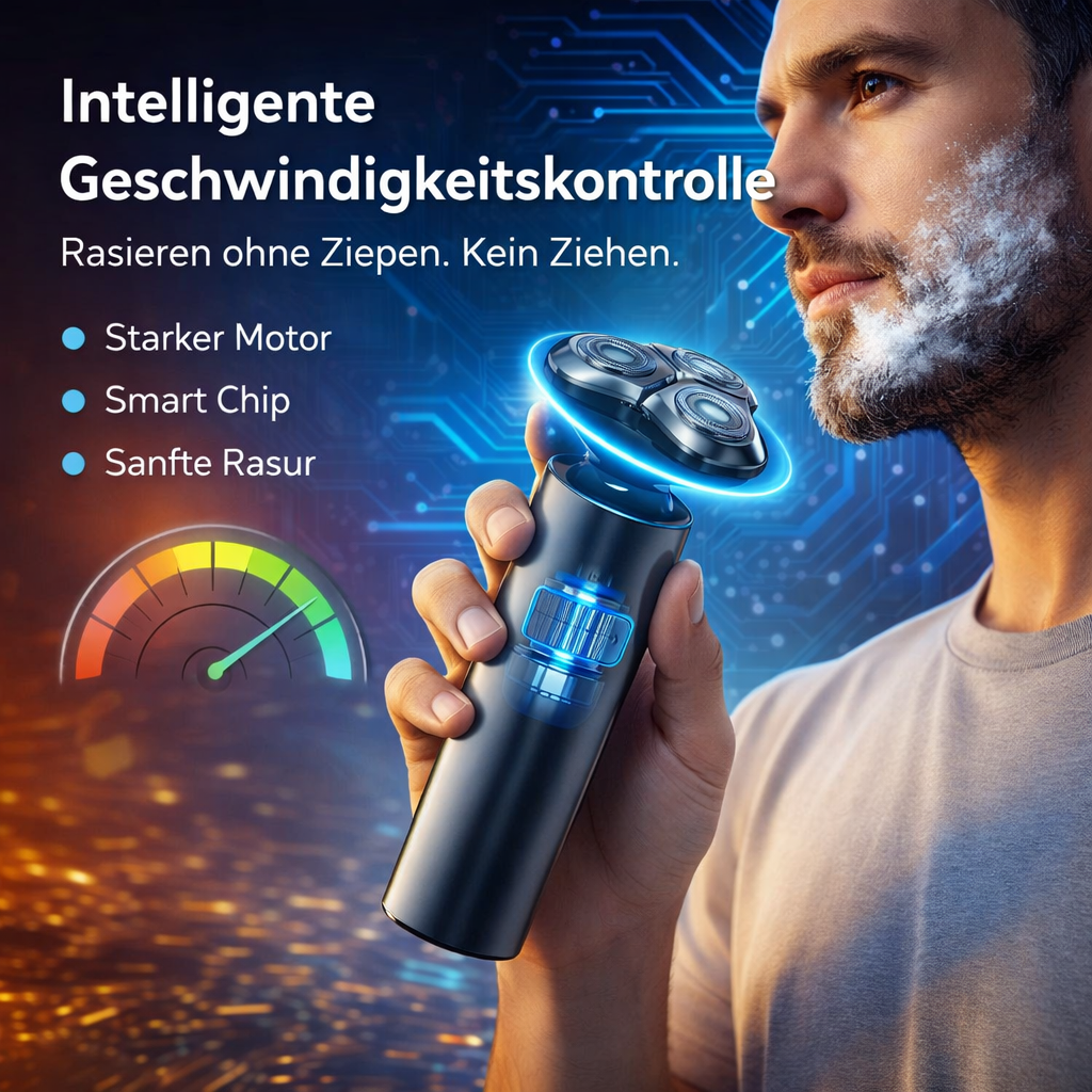 EQ 8 Ultra™ Elektrorasierer Nass & Trocken 90 Min Akku LED Präzisionstrimmer