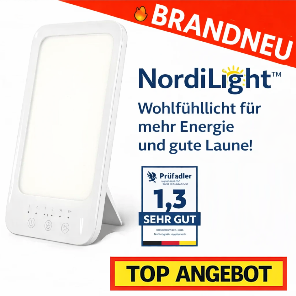NordiLight™ Tageslichtlampe Lichttherapielampe Nordic Lux LED Sonnenlicht Lampe