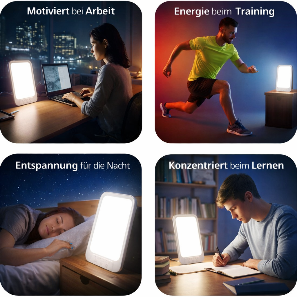NordiLight™ Tageslichtlampe Lichttherapielampe Nordic Lux LED Sonnenlicht Lampe