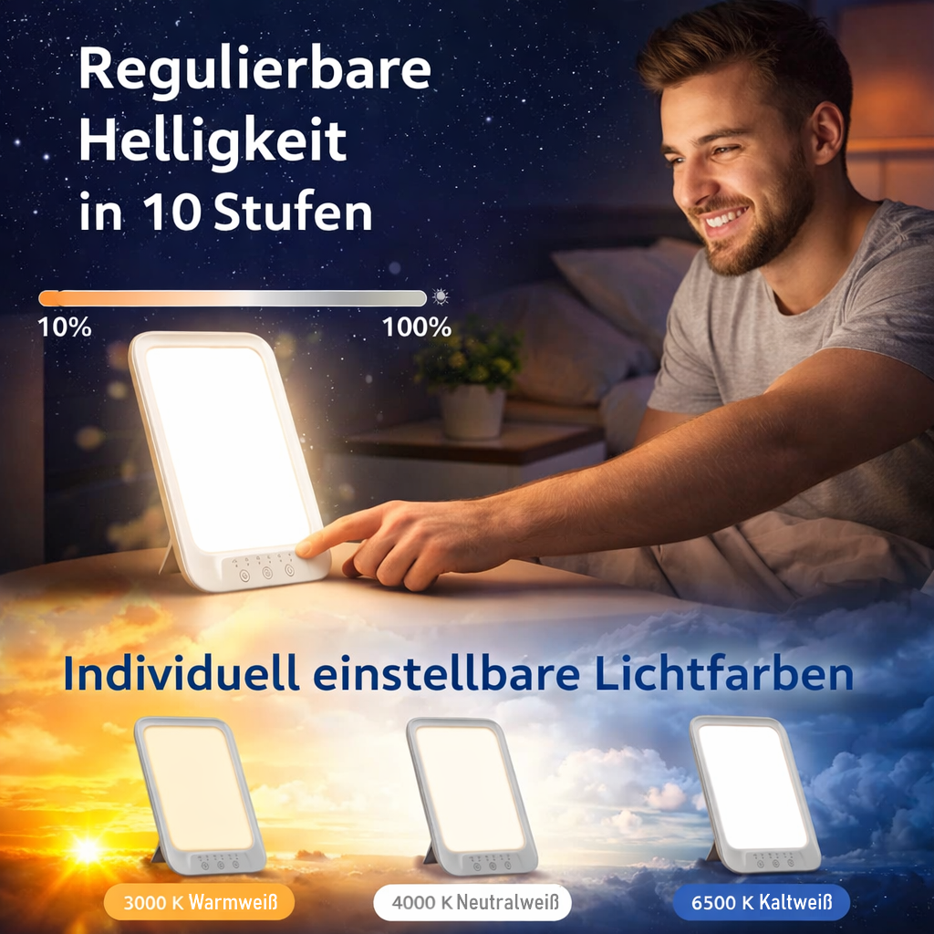 NordiLight™ Tageslichtlampe Lichttherapielampe Nordic Lux LED Sonnenlicht Lampe