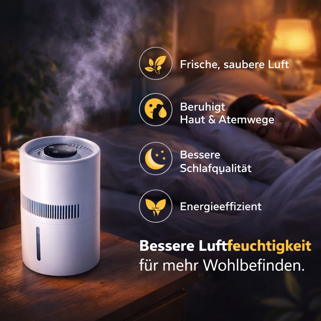 Osmo™ AirMistify Pro 2-in-1 Luftbefeuchter Luftreiniger leise für Zuhause & Büro