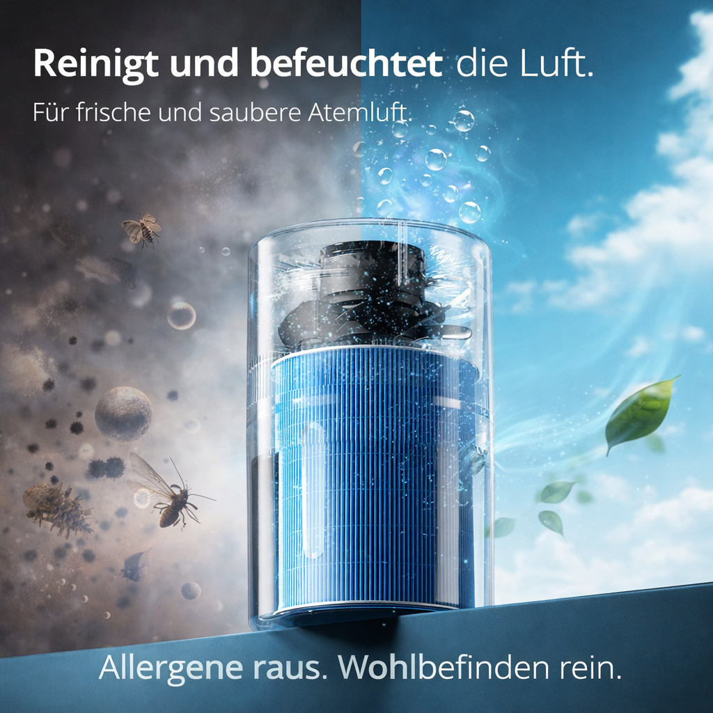 Osmo™ AirMistify Pro 2-in-1 Luftbefeuchter Luftreiniger leise für Zuhause & Büro