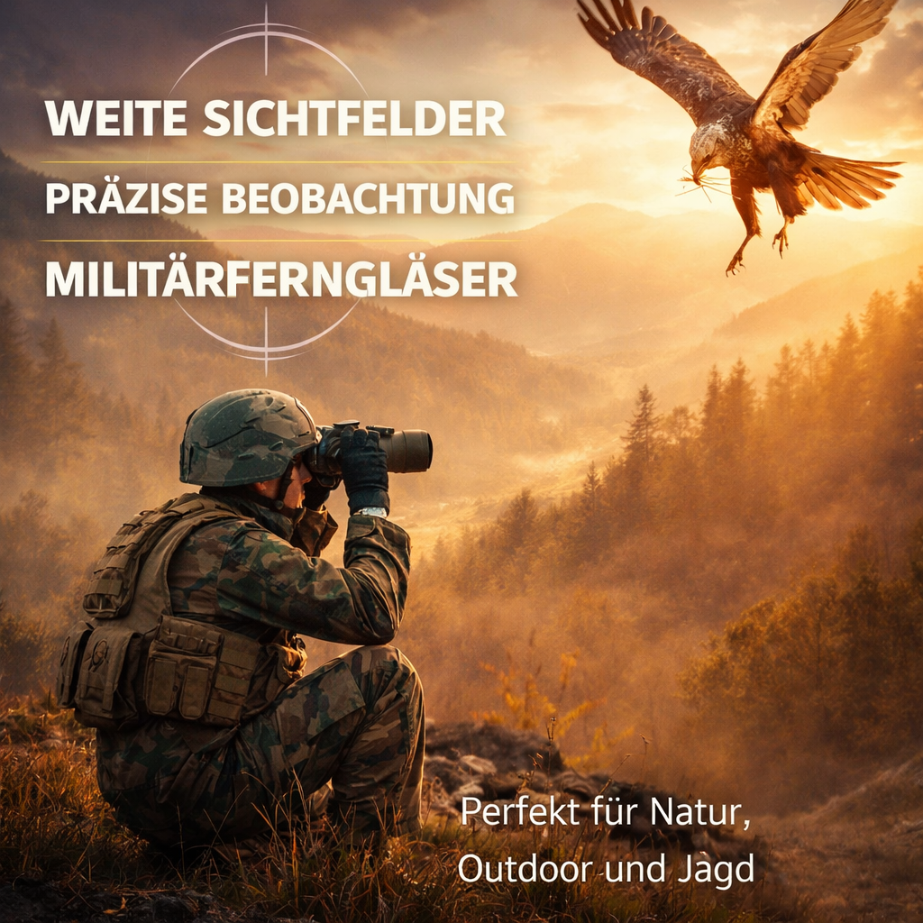 SeaSpix™ Marine Military Fernglas mit Entfernungsmesser & Kompass Wasserdicht