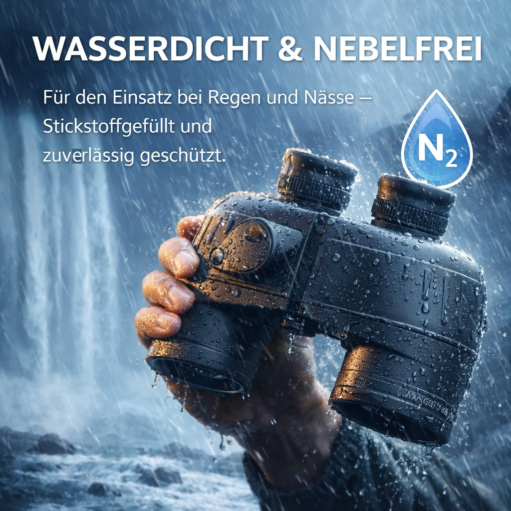 SeaSpix™ Marine Military Fernglas mit Entfernungsmesser & Kompass Wasserdicht
