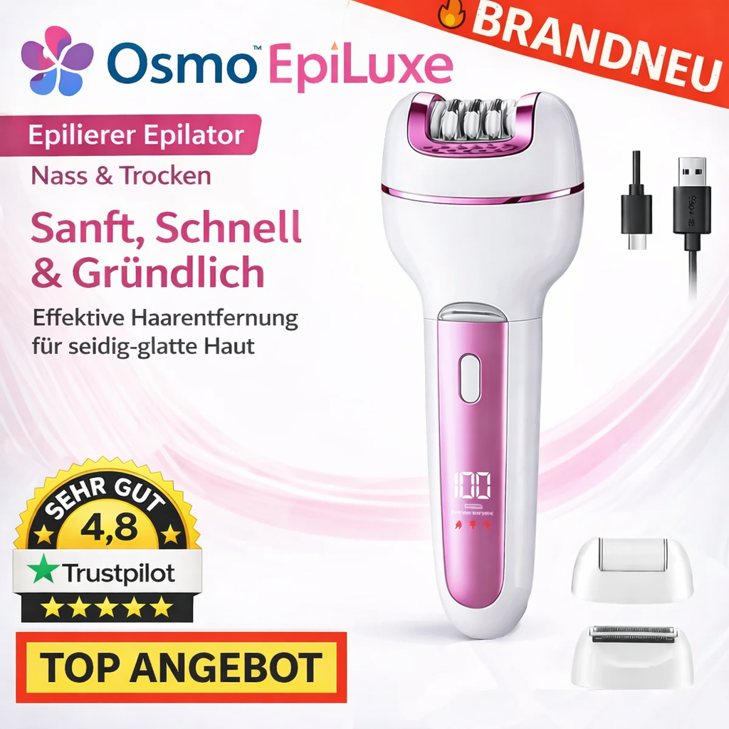 Osmo™ EpiLuxe Epilierer  Damen Epilator Haarentfernung Haarentferner Ganzkörper