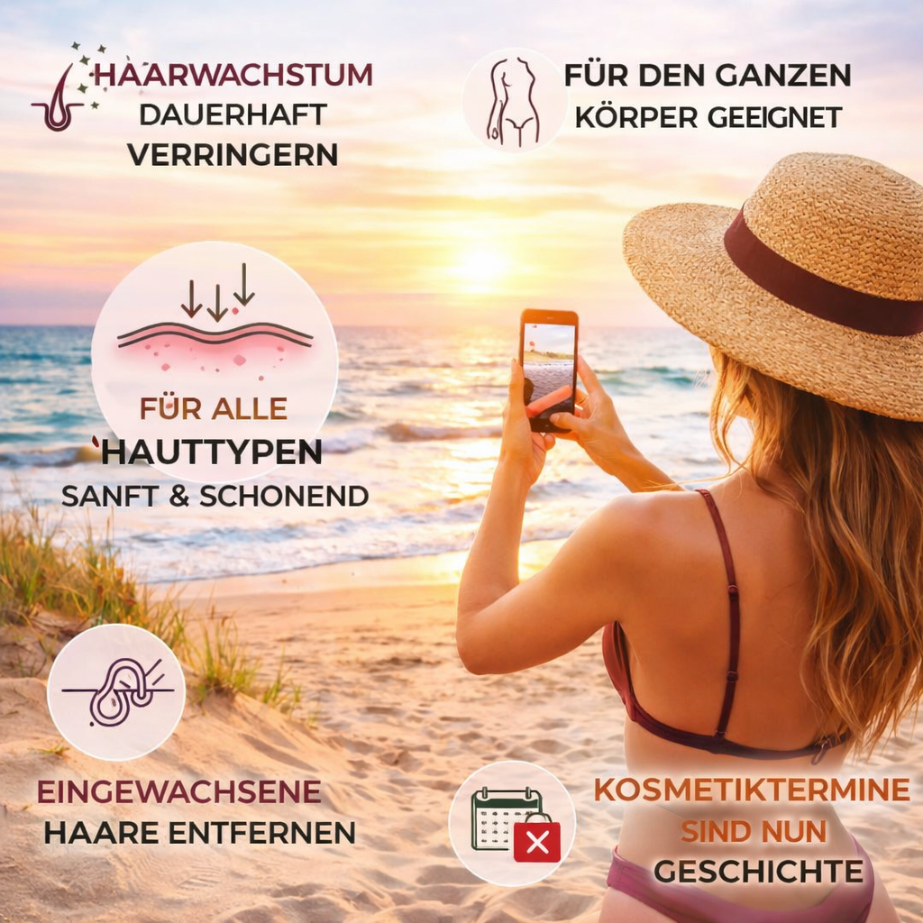 Osmo™ EpiLuxe Epilierer  Damen Epilator Haarentfernung Haarentferner Ganzkörper