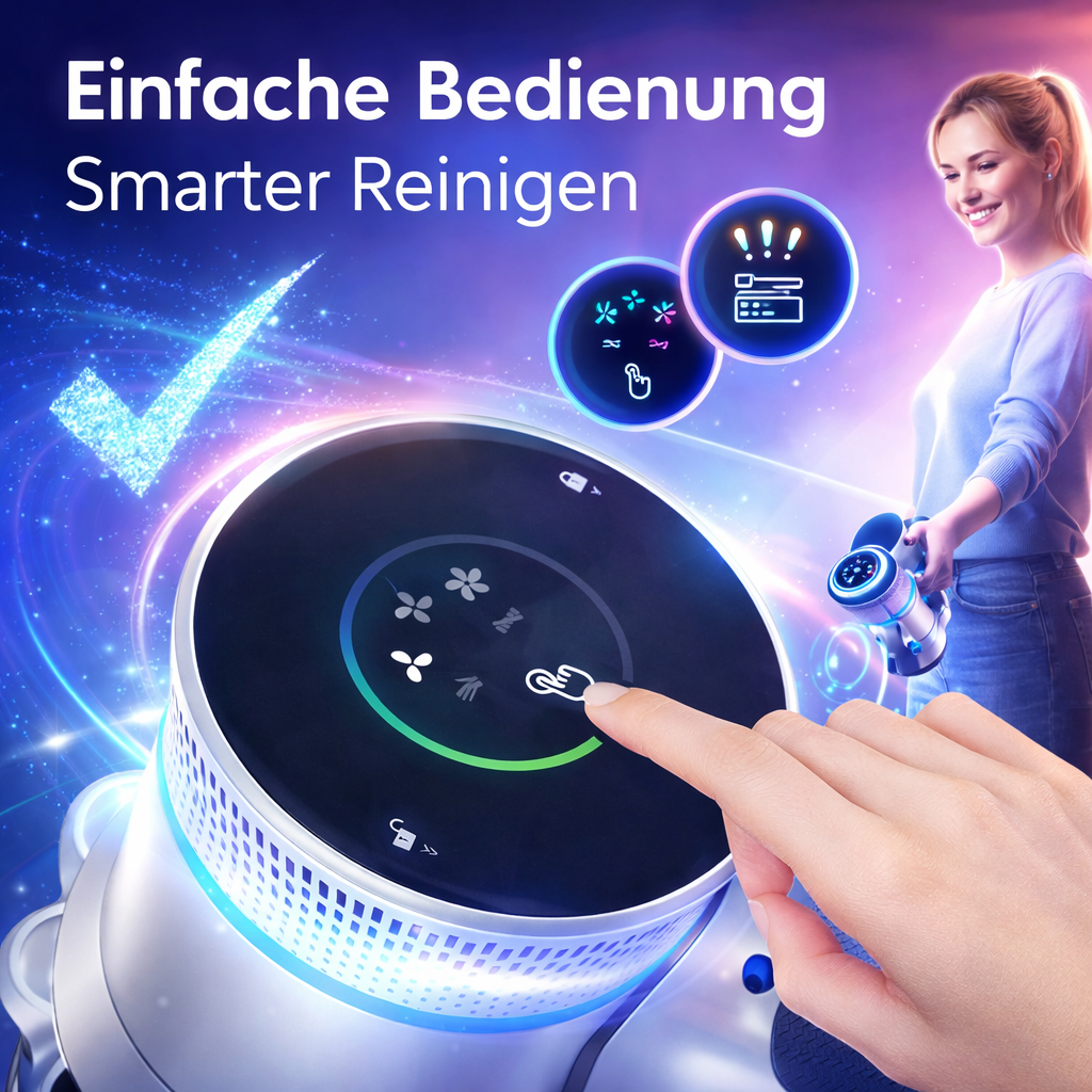 Osmo™ ProVacuum Kabelloser Akkustaubsauger mit TopSuction, LED & 100.000 U/min