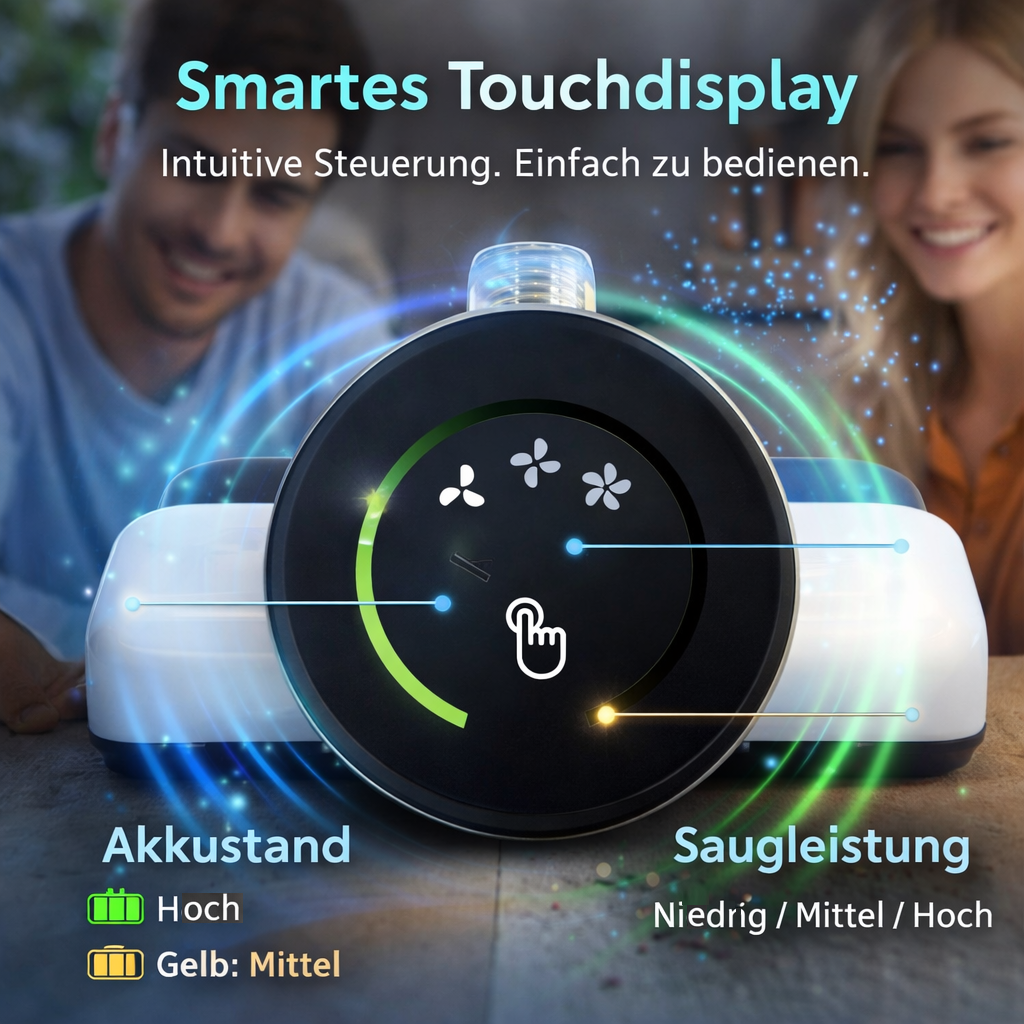 Osmo™ ProVacuum Kabelloser Akkustaubsauger mit TopSuction, LED & 100.000 U/min
