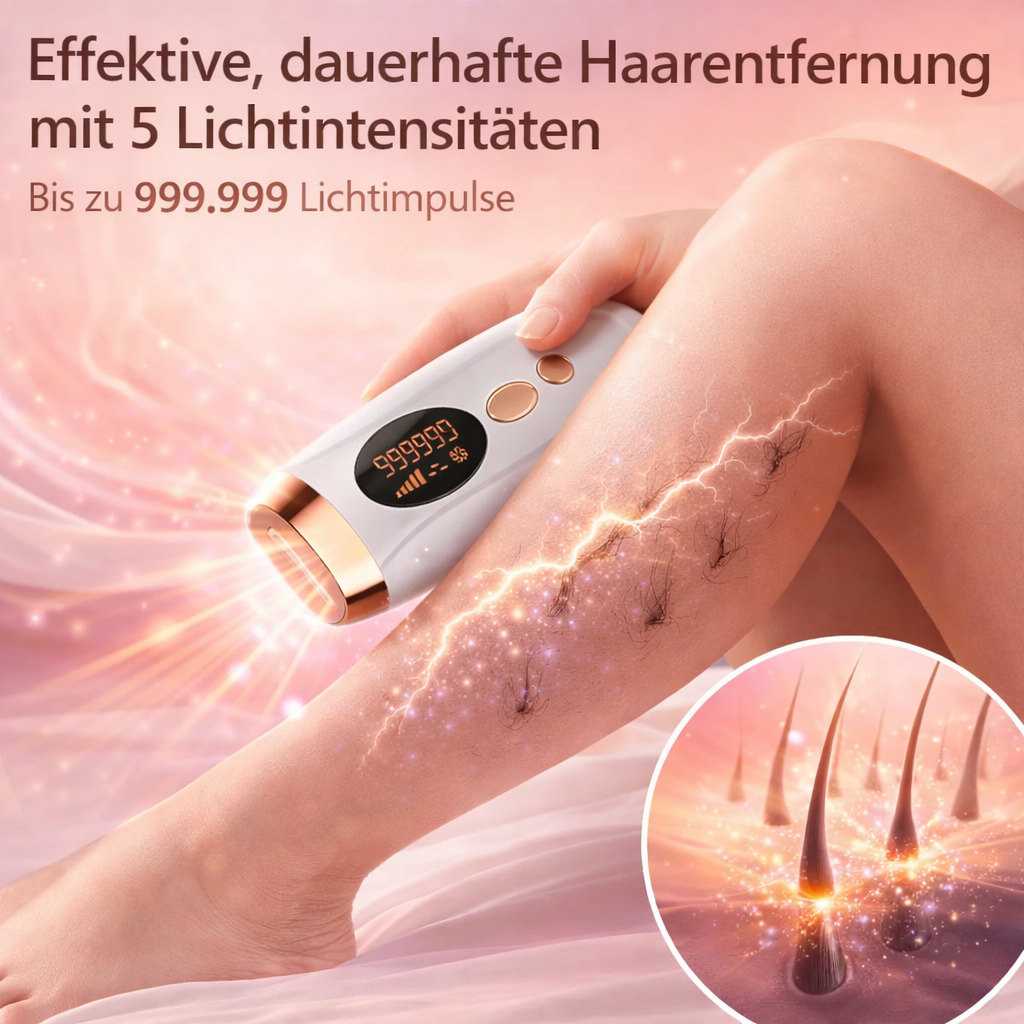 IPL™ 2.0 Bundle Haarentfernung Set Dauerhafte Laser Epilation Pro Gerät Zuhause