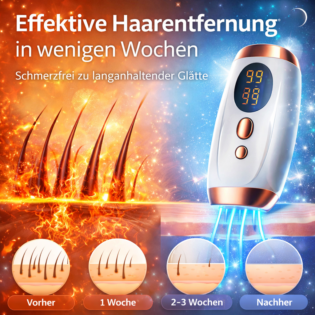 IPL™ 2.0 Bundle Haarentfernung Set Dauerhafte Laser Epilation Pro Gerät Zuhause