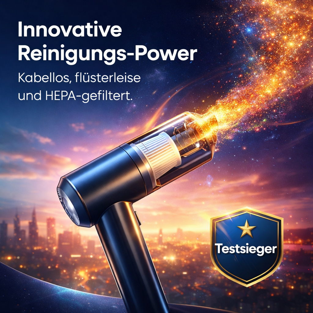 Dustaclean™ Mini Handstaubsauger Akku Kabellos Auto Tisch Tastatur Stark HEPA