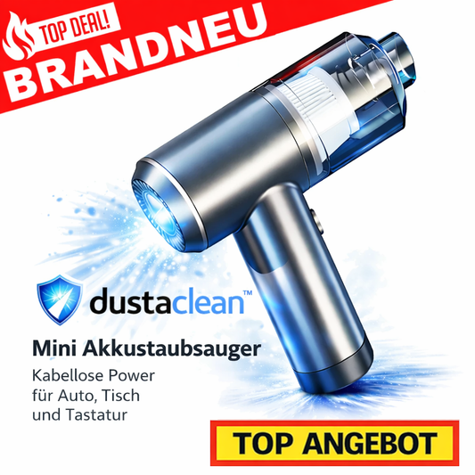 Dustaclean™ Mini Handstaubsauger Akku Kabellos Auto Tisch Tastatur Stark HEPA
