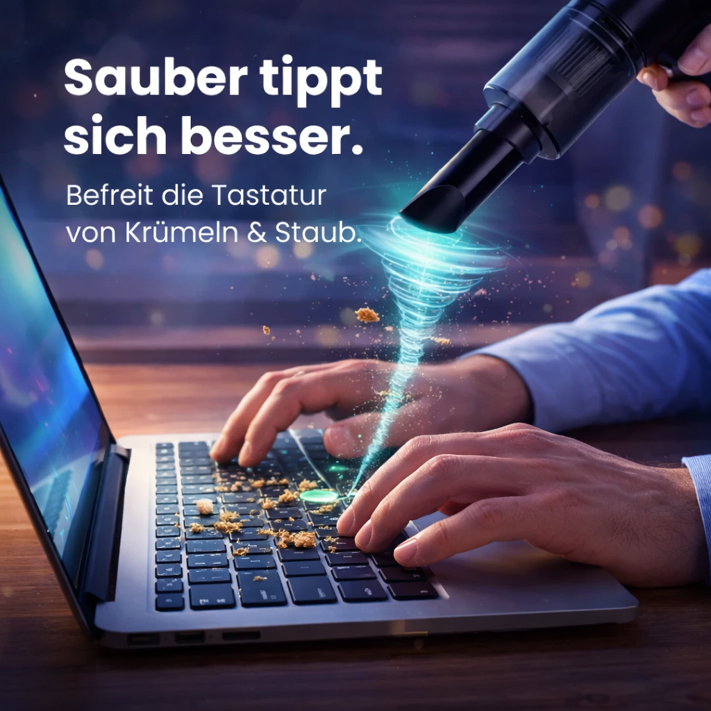 Dustaclean™ Mini Handstaubsauger Akku Kabellos Auto Tisch Tastatur Stark HEPA