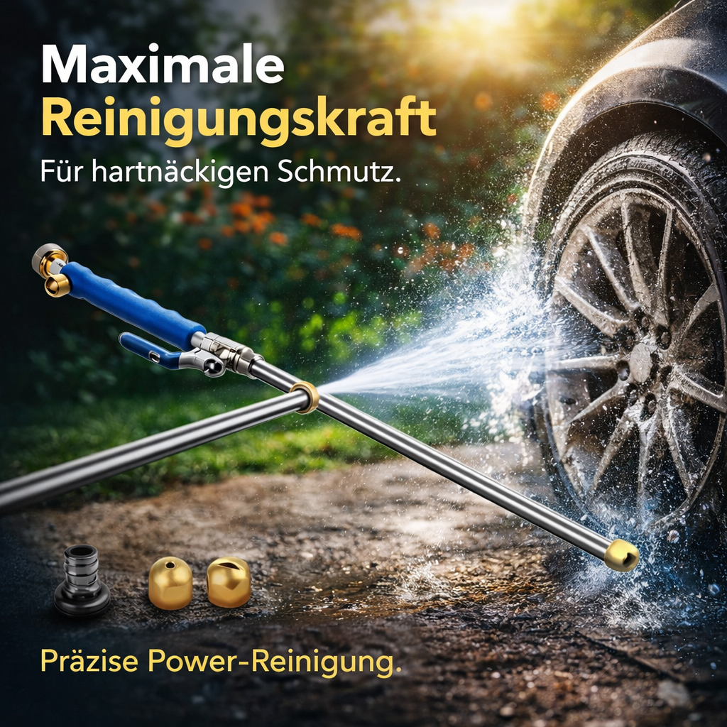 Hoffmarkt JetNex™ Hochdruck Wasserpistole Wasserlanze Gartenschlauch Düse Auto