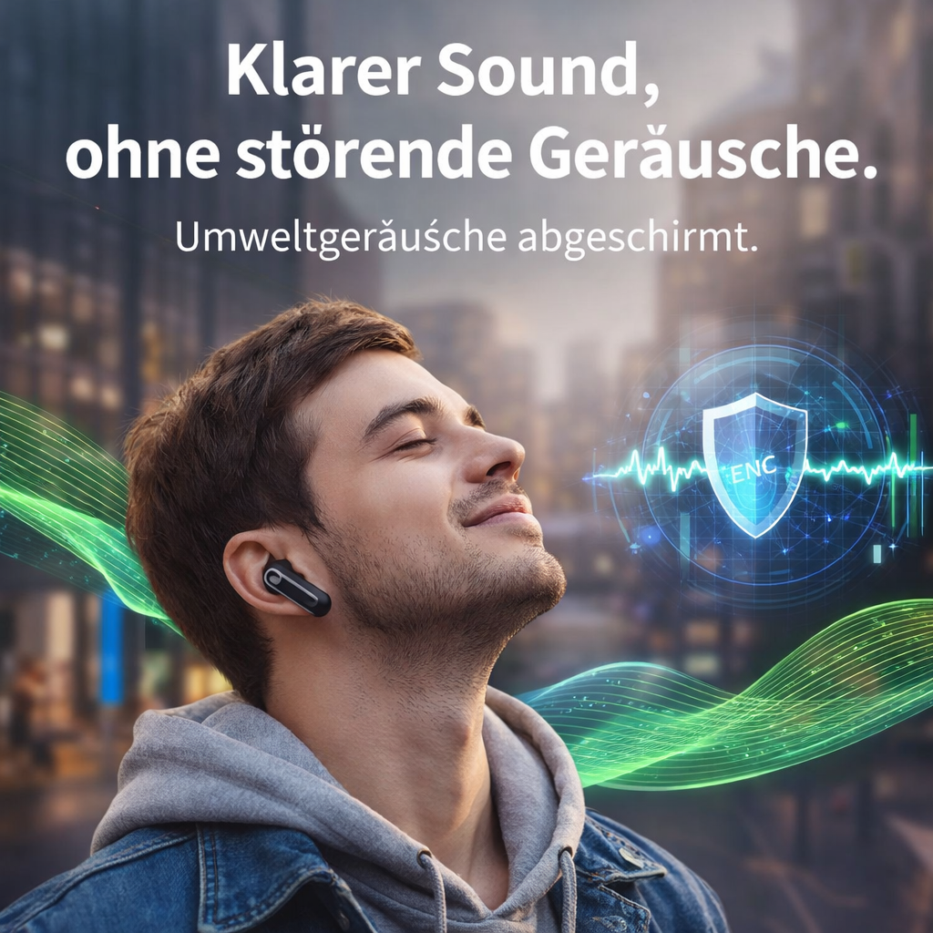 beatbuds™ X1 Bluetooth Kopfhörer In-Ear TWS Wireless mit LED Display & Ladecase