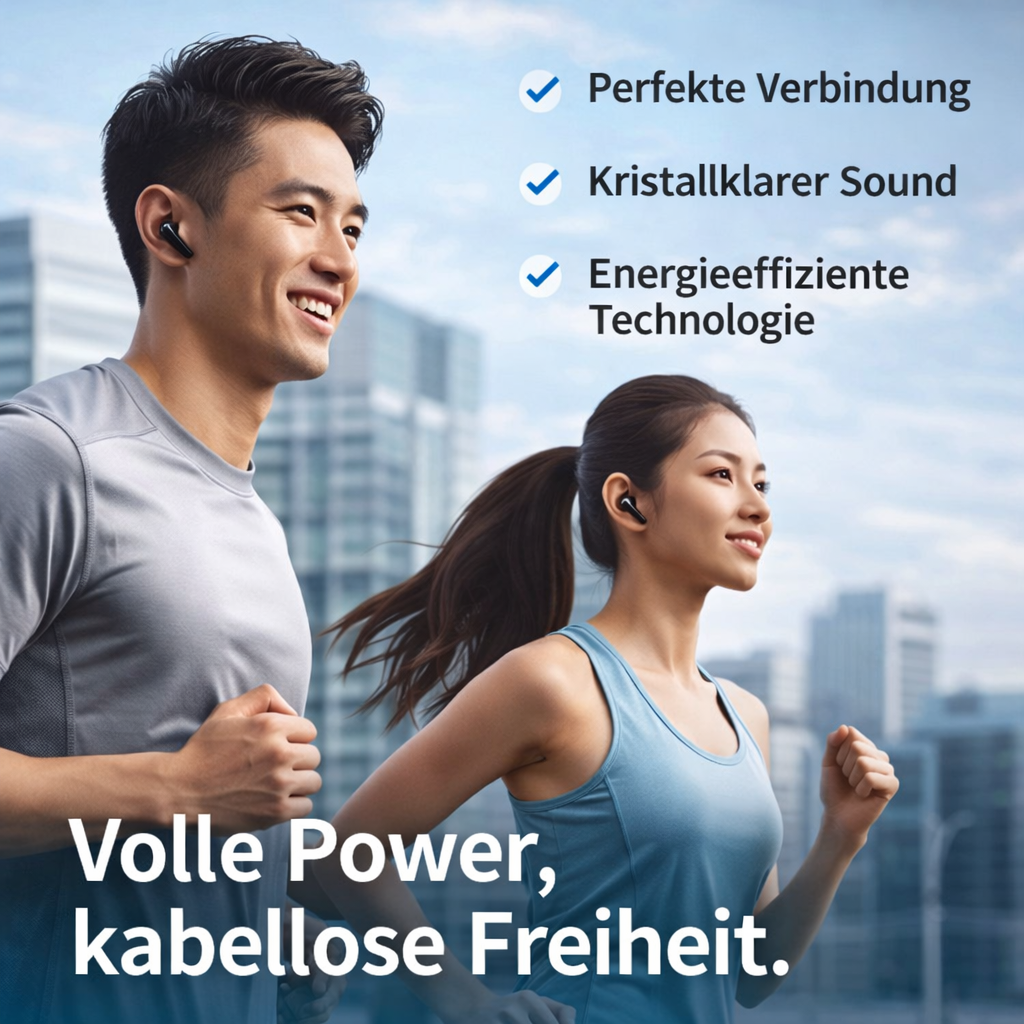beatbuds™ X1 Bluetooth Kopfhörer In-Ear TWS Wireless mit LED Display & Ladecase