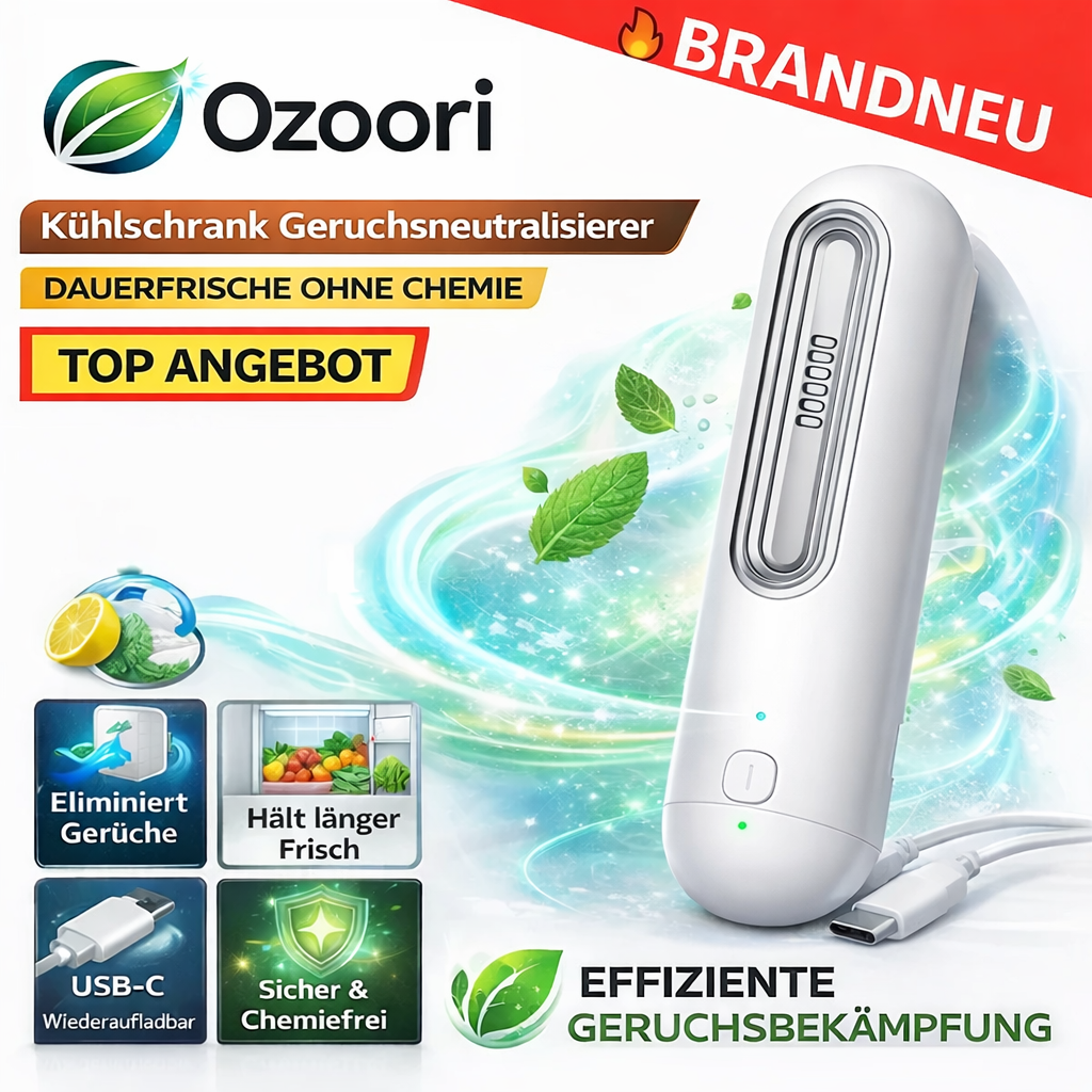 Ozoori™ Kühlschrank Geruchsneutralisierer Fridge Deodorizer Deo Wiederaufladbar