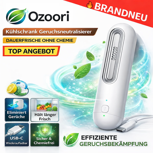 Ozoori™ Kühlschrank Geruchsneutralisierer Fridge Deodorizer Deo Wiederaufladbar