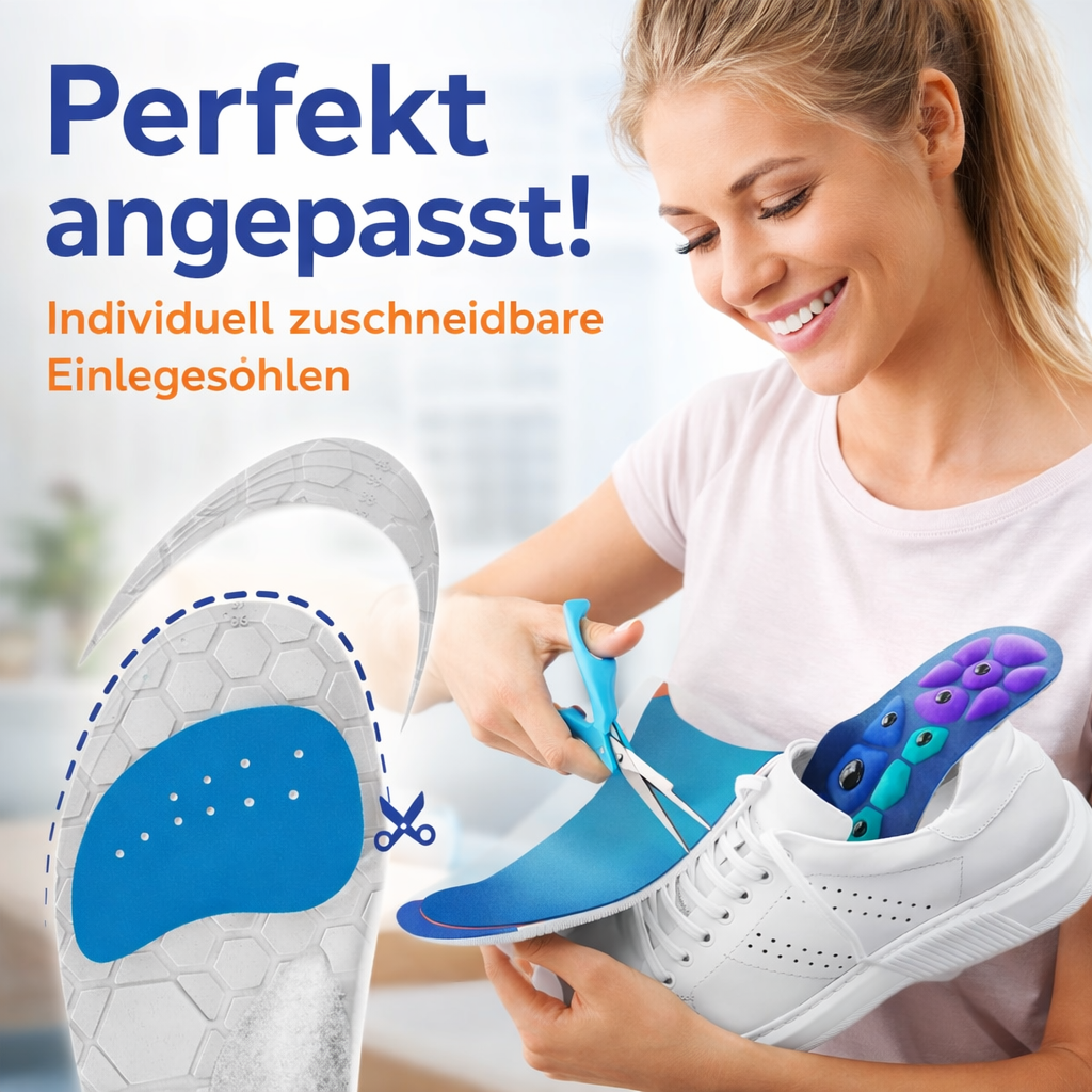 EvoStep™ Magnet Einlegesohlen Akupressur Fußgewölbe Schuheinlagen Orthopädisch
