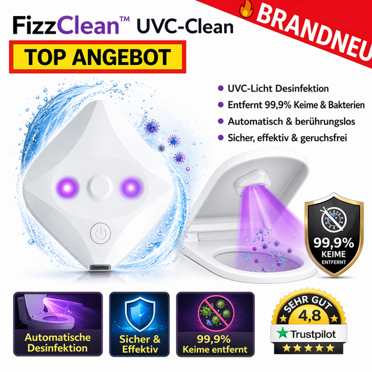 FizzClean™ UVC-Clean Toilettenreiniger Lampe Hygiene Licht WC Desinfektion LED
