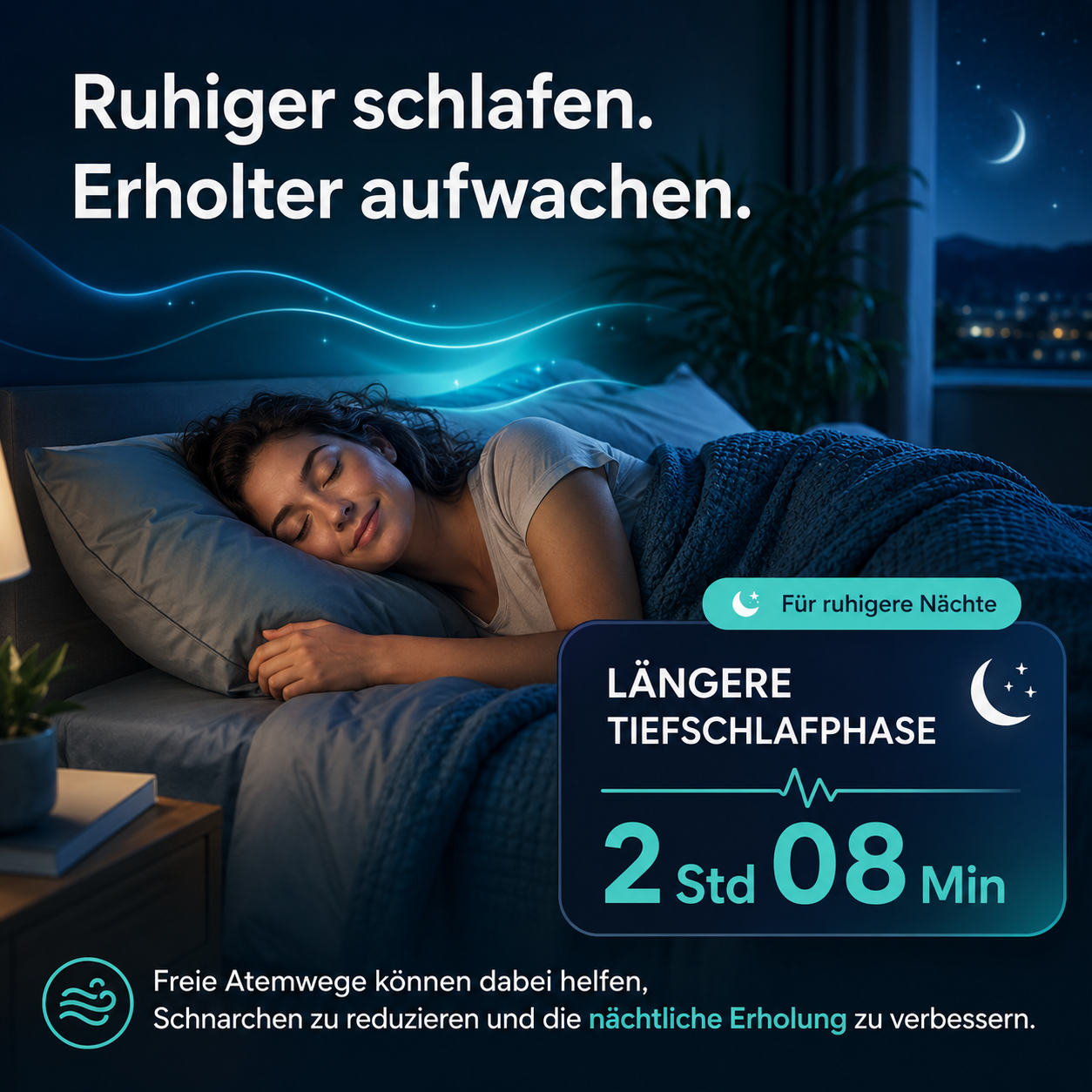 SleepZee™ Anti-Schnarch Mundstück Zahnschiene Schlafhilfe verstellbar BPA-frei