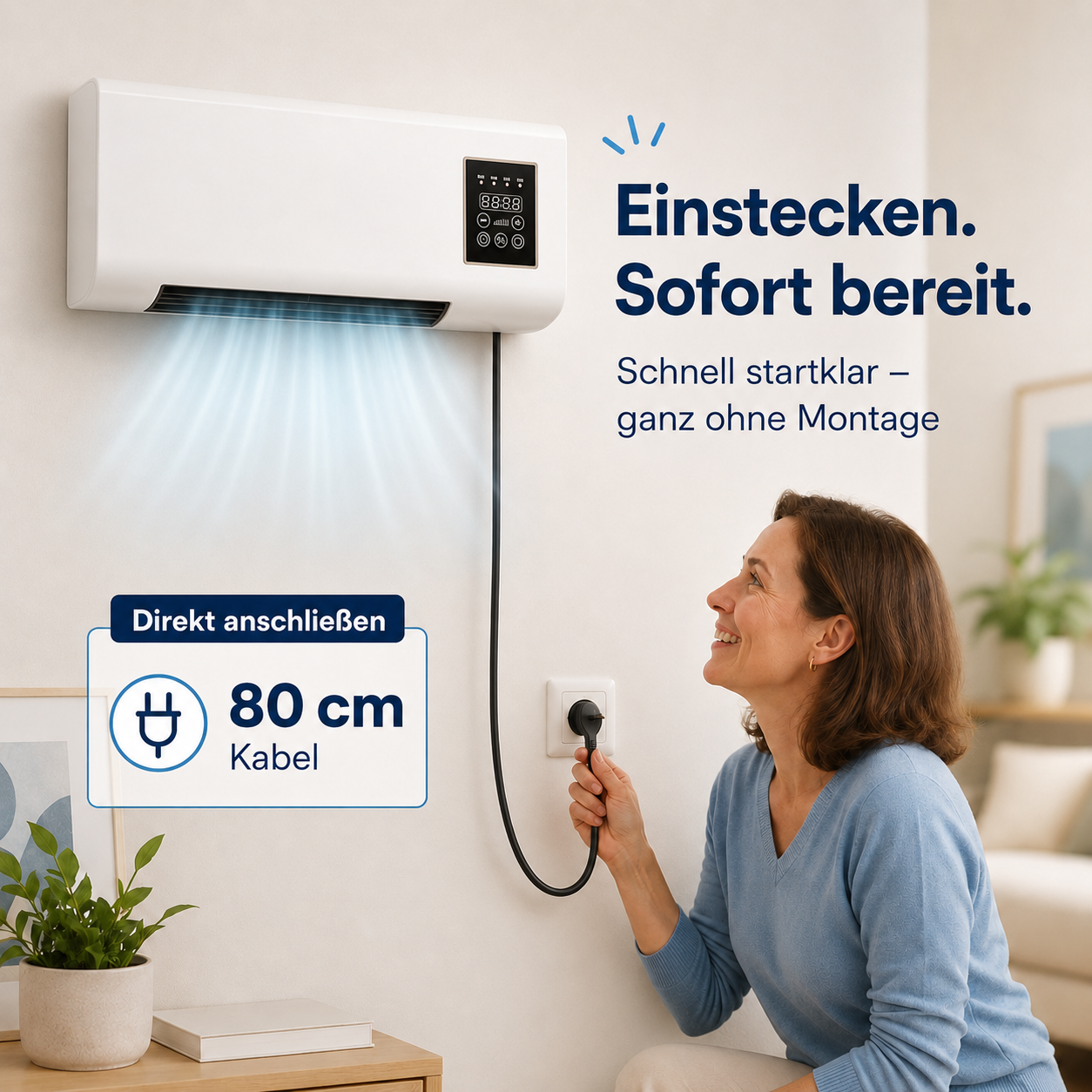 EpiCooler™ Mobile Klimaanlage Luftkühler Heizer Ventilator tragbar 2in1 Zuhause!