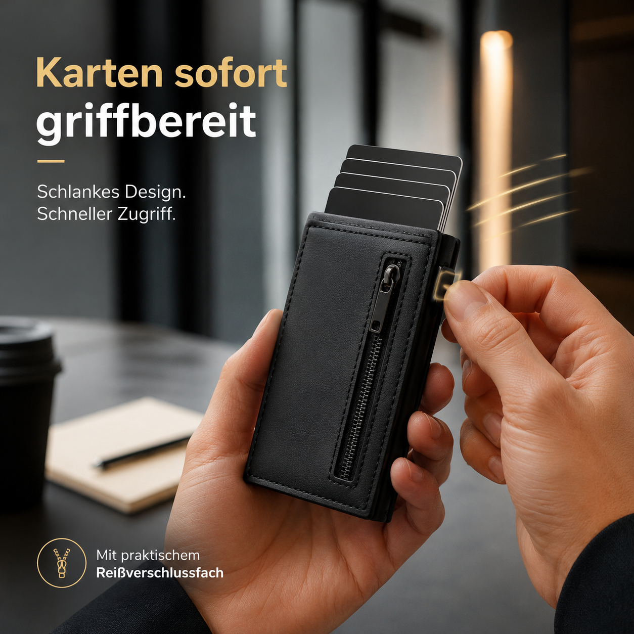 SmartWallet™ 3.0 Slim Geldbörse RFID Schutz Kartenetui Herren Portemonnaie