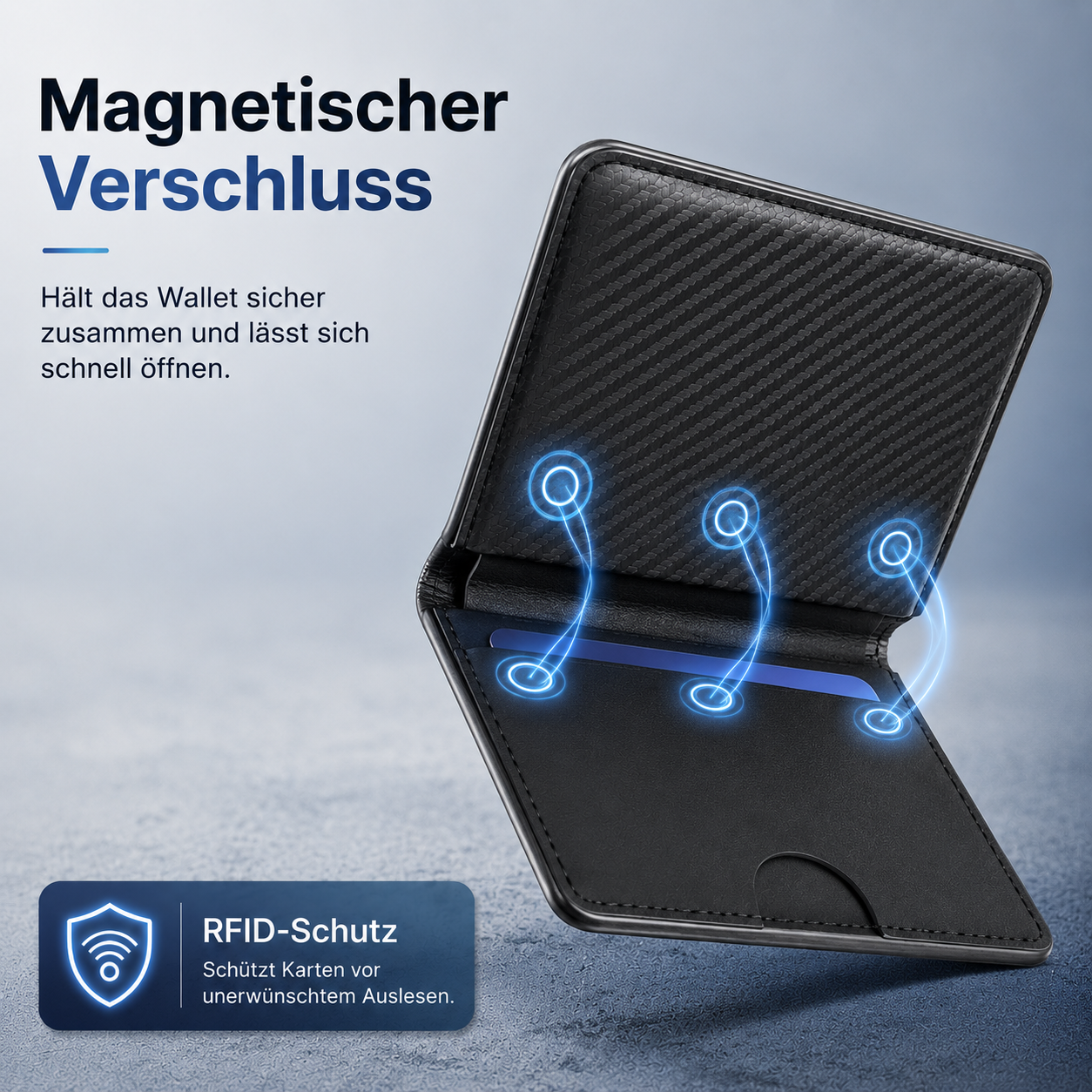 SmartWallet™ 3.0 Slim Geldbörse RFID Schutz Kartenetui Herren Portemonnaie