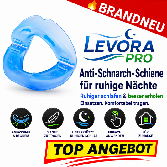 Levora™ Pro Anti Schnarch Schiene Schnarchstopper Zahnschiene Schlafhilfe